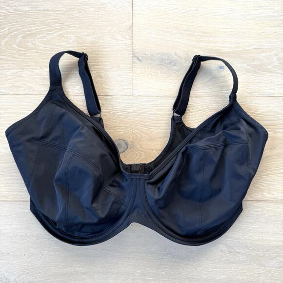 Elomi Essentials US 40M Black Plunge Underwire Bikini Top Style ES7504BLK - Picture 4 of 10